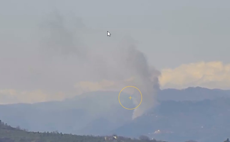 Incendio boschivo ad Avaglio, nel comune di Marliana (Pt)
