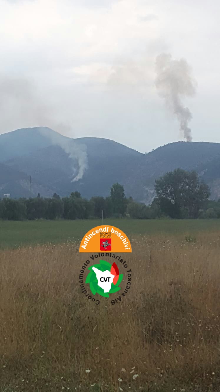 Incendi boschivi nel pomeriggio a causa di fulmini