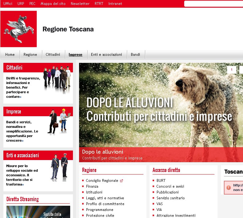 Alluvione 2012, i soldi li anticipa la Regione. Info su www.regione.toscana.it