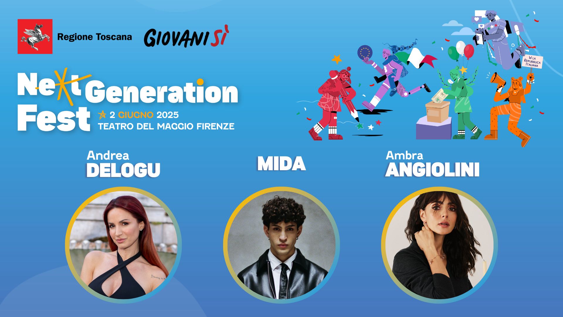 Ambra Angiolini, Andrea Delogu e Mida. Ecco i nuovi ospiti del Next Generation Fest
