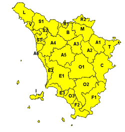 Pioggia, vento e mare mosso: codice giallo domenica 5 novembre su tutta la Toscana
