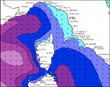 Le mappe del LaMMA utilizzate dalla Capitaneria nel recupero naufraghi del Norman Atlantic