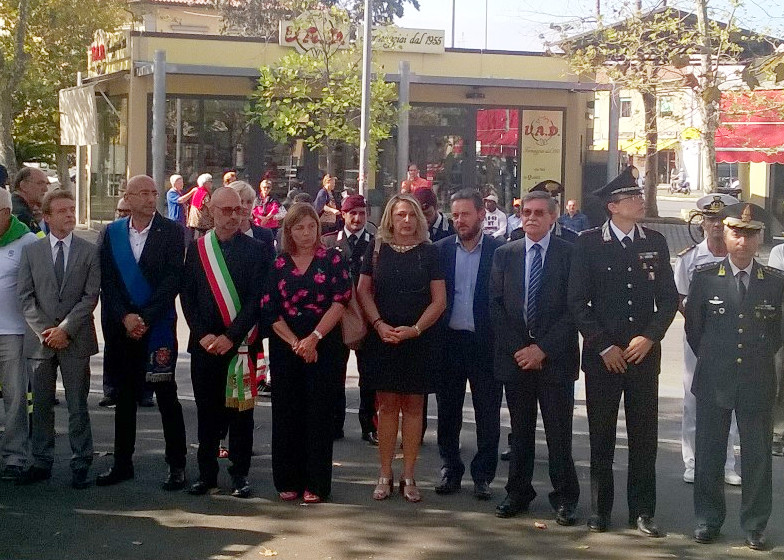 Cristina Grieco a Livorno alle celebrazioni per l'anniversario dell'8 settembre