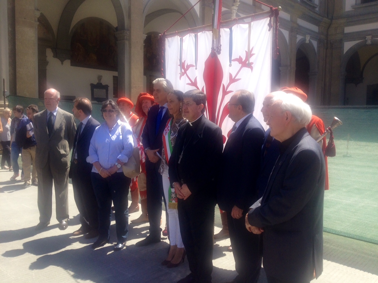 Nuovo ingresso Santa Maria Nuova, Saccardi e Marroni all'inaugurazione