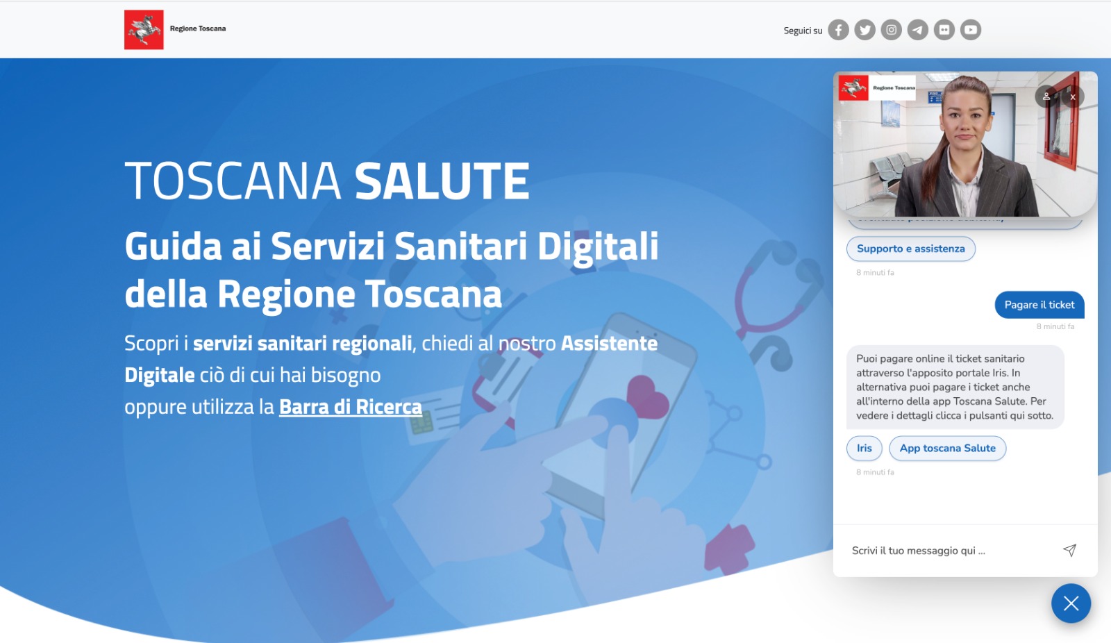 On line salute.toscana.it: portale unico e intelligenza artificiale per la sanità digitale
