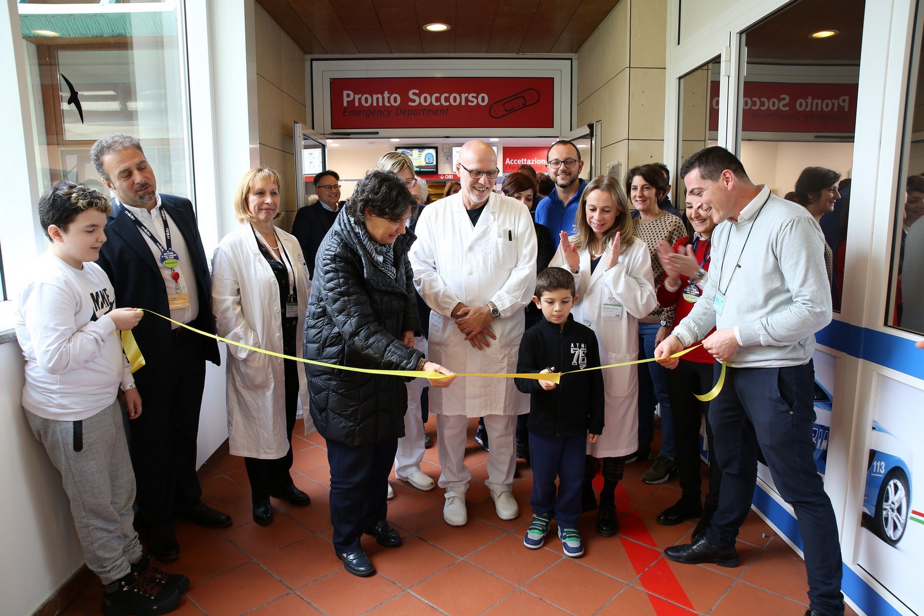 Stefania Saccardi all'inaugurazione del nuovo pronto soccorso del Meyer: 
