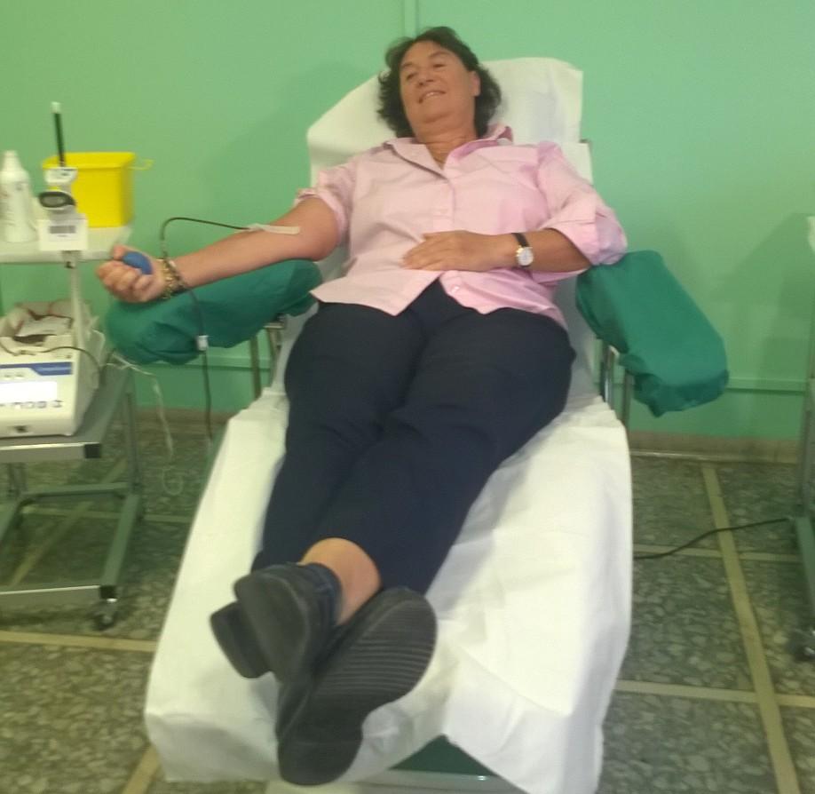 Stefania Saccardi ha donato il sangue:
