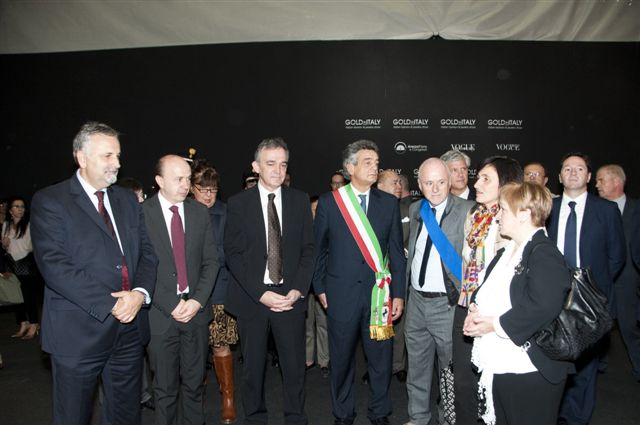 Rossi ad Arezzo per l'inaugurazione di Gold in Italy: