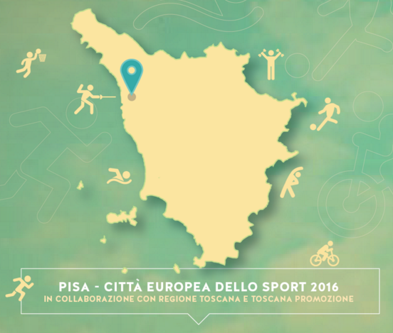 Pisa Città Europea dello Sport 2016: sabato convegno sul 'turismo attivo' con Ciuoffo