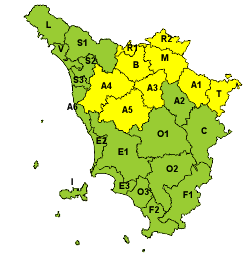 Maltempo, codice giallo per neve e vento venerdì 14 dicembre